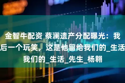 金智牛配资 蔡澜遗产分配曝光：我们被开了最后一个玩笑，这是他留给我们的_生活_先生_杨翱